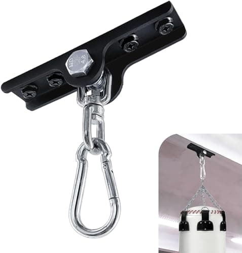 Image of VANROUG Heavy Bag Hanger - Heavy Duty Punching Bag Mount Hanger Bracket,360° Rotation Wall Ceiling Mount Wood Beam Hook for Boxing Muay Thai Training,Aerial Yoga Swing & Hammock