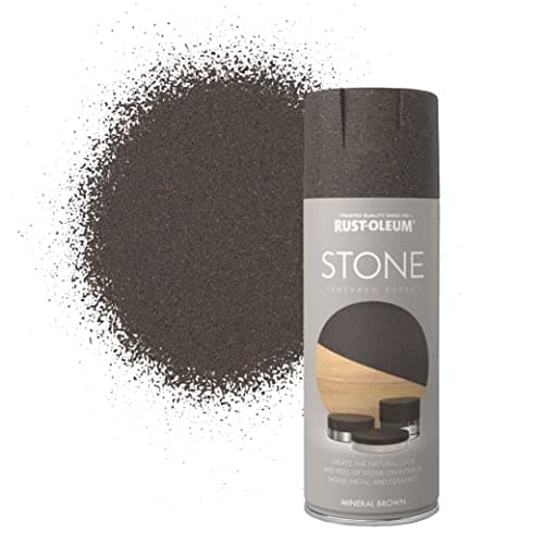 Image of Rust-Oleum 400ml Stone Spray Paint Aerosol - Mineral Brown