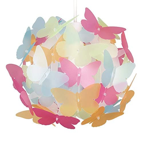 Image of MiniSun | Modern Multi Coloured Butterflies Ceiling Pendant Light Shade | Pendant Lights, Home Décor & Improvement Essential | 31.5cm Shade Width