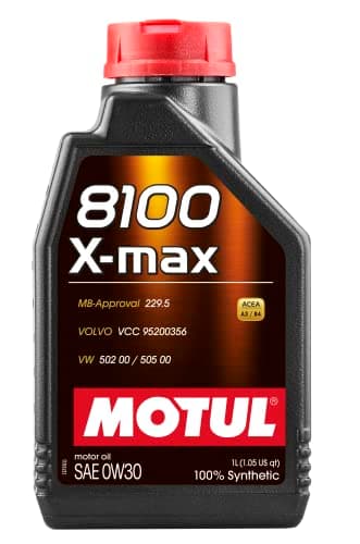 Image of MOTUL 106569 | MOTUL 8100 X-max 100% Synthetic Full SAPS Engine Oil for Petrol & Diesel Vehicles | Viscosity SAE J 300, 0W-30 | 1 Litre