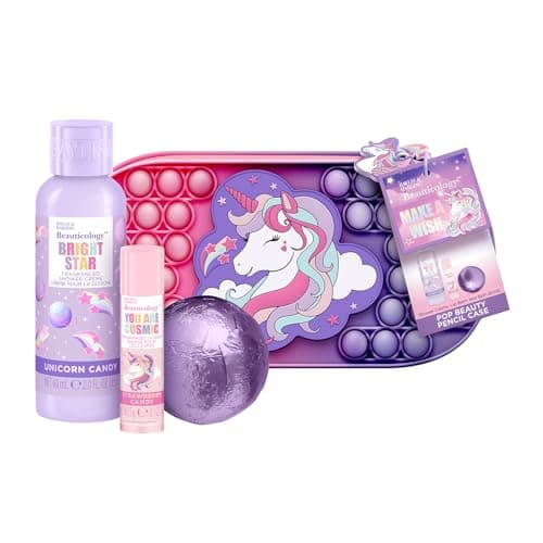 Image of Baylis & Harding Beauticology Cosmic Unicorn Pop Beauty Pencil Case Gift Set - Vegan Friendly