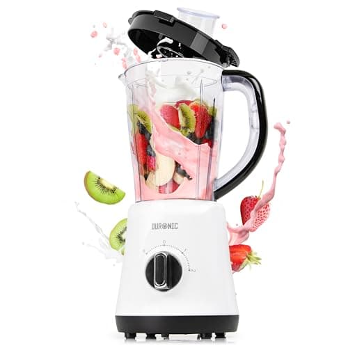 Image of Duronic Jug Blender BL16 BPA Free 1.5L Smoothie Maker for Ice Slushies Protein Shakes Baby Food & Soups 500W Electric Blenders with Removable Blades Soup Makers with Pulse Feature