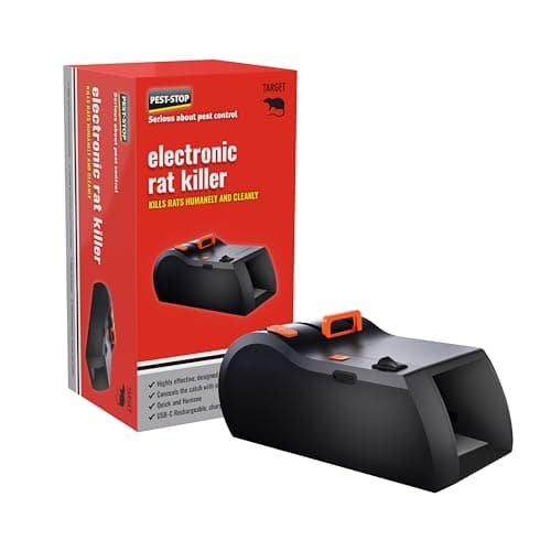 Image of Pest-Stop Electronic Rat Trap - Fast Acting - Highly Effective - 100 Kills - Mess Free - Safe - Rat Control