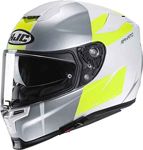 Image of HJC Motorcycle helmets RPHA 70 TERIKA MC4HSF, White/Gray/Yellow, M