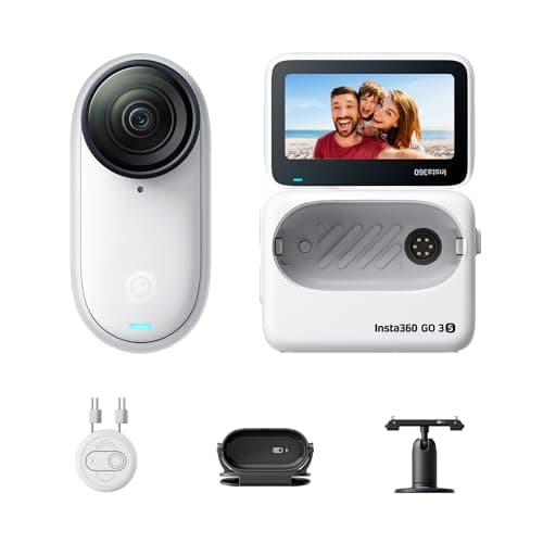 Image of Insta360 GO 3S 128GB - 4K Tiny Portable Vlogging Camera, Hands-Free POVs, Mount Anywhere, Stabilization, 140 Min Battery Life, 10m Waterproof, AI Editing, For Vlog, Travel，Outdoor