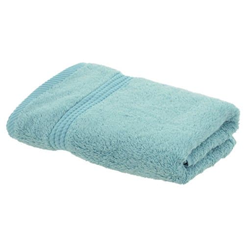 Image of Bamboo Bliss Lagoon Blue Bamboo Luxury Hand Towel Plush Soft Bathroom Bath Linen Turquoise Sea Green Shower Dry Absorbent Durable 50 x 100cm