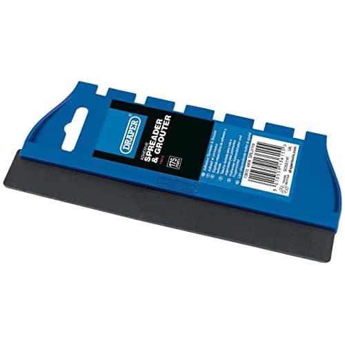 Image of Draper 175mm Adhesive Spreader and Grouter | Patio Grout | Grouting Tool | Floor Tile Adhesive | Glue Spreader | Hand Tool Filler | 13615