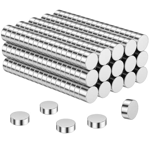 Image of Wukong 5x1mm Neodymium Magnets – 200-Pack Small Disc Magnets for Adult Use – Ideal for 3D Printing, Office Organization, Technical DIY and Refrigerator Applications