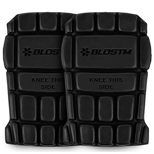 Image of BLOSTM Knee Pads Work Protection - Pair of Flexible Foam Knee Pads for Work Trousers Suitable for Sports, Construction & Mechanic Work and as Gardening Knee Pads - Customisable Knee Pad Inserts (2PCS)
