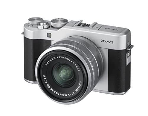 Image of Fujifilm X-A5 (Silver) with Silver XC 15-45 lens