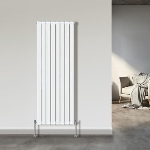 Image of NRG 1800x544mm Double Flat Panel Designer Tall Vertical Radiator Central Heating White