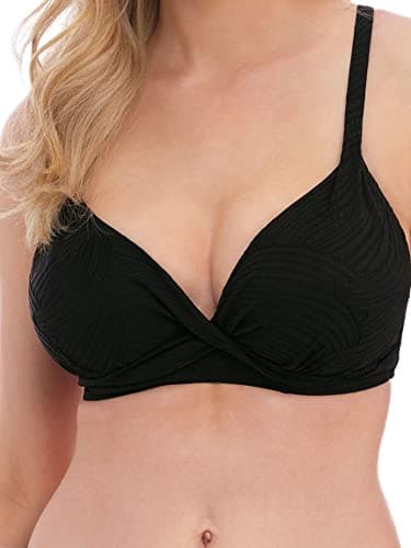 Image of Fantasie Ottawa Plunge Bikini Top Black Black 38G