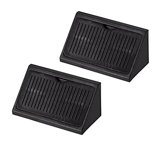 Image of TA-VIGOR 20Pcs Plastic Corner Braces, Shelf Cabinet Door 90 Degree 4 Holes Angle Brackets 42 x 20 x 20 mm with Cover Cap for Reinforce Right Angle Corner Joints of Drawers Furniture