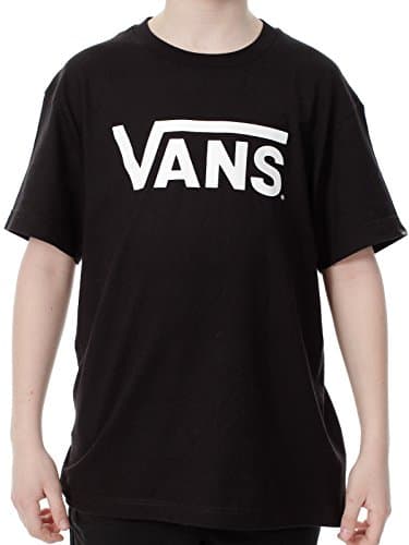 Image of Vans Boy's Classic Boys Short Sleeve T-Shirt, Black (Black/White), Large