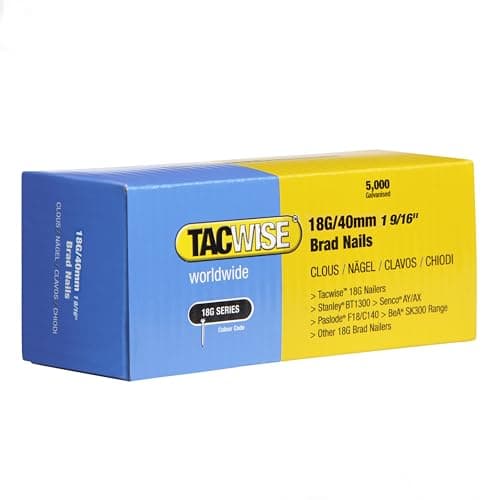 Image of Tacwise 0400 Type 18G / 40 mm Galvanised Brad Nails, Pack of 5000