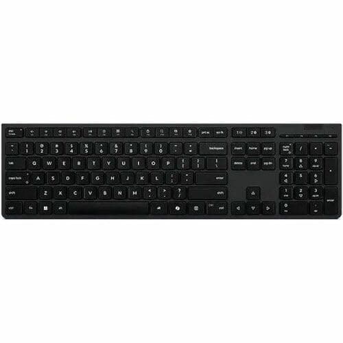 Image of Lenovo Professional Wireless Rechargeable Keyboard-US English - Wireless Connectivity - Bluetooth/RF - Full-size - 2.40 GHz - USB Type A Interface - 104 Key(s) - CoPilot Hot Key(s) - English (US) - PC