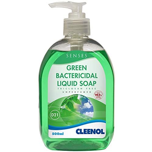 Image of Cleenol Senses Green Bactericidal Liquid Hand Soap - 6x500ml