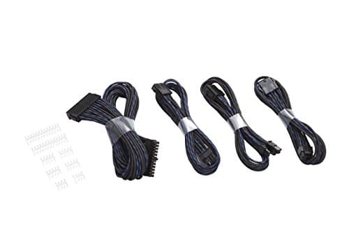 Image of Phanteks Extension Cable Combo Kit S-Pattern - Black/Blue