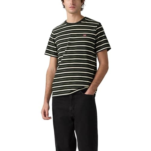 Image of Levi's SS Original HM Tee T-Shirt, Andor Stripe Jet Bla, S Men