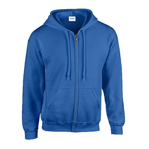 Image of Gildan Heavy Blend Unisex Adult Full Zip Hooded Sweatshirt Top (4XL) (Royal)
