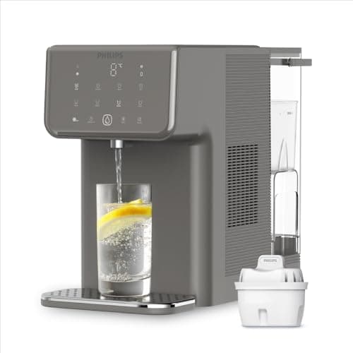Image of Philips Water Station – Instant Hot & Cold Filtered Water, 7 Temperature & 5 Volume Presets, 2.8 L Capacity, Anticalc+ Filter Removes Chlorine, Limescale & Microplastics and PFOA