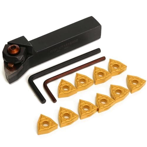 Image of Maizoon CNC Internal Lathe Threading Boring Bar Holder WWLNR1616H08/WWLNR1616K08 16X100mm CNC Turning Tool+Wrench+WNMG080 4 Blades Stainless Steel High Grip Impact DZ15