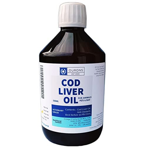 Image of Pure Cod Liver Oil Liquid for Animals, Horses, Dogs etc - 500ml