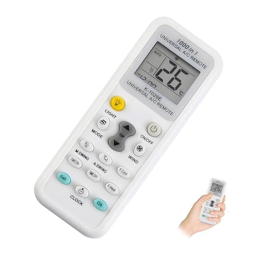 Image of Universal Air Conditioner Remote Control with LED Display, 1000 in 1 A/C Controller Replacement, Compatible Universal AC Remote with Timer, Quick Cool & Heat, for Home and Office Use