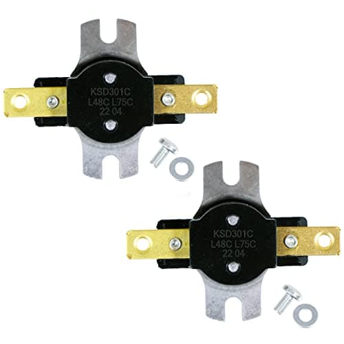 Image of SPARES2GO Shower Switches Compatible with Mira Elite Sport Go Jump Vie Thermal Cut Out Fuse TOC 1736.436 (Pack of 2)