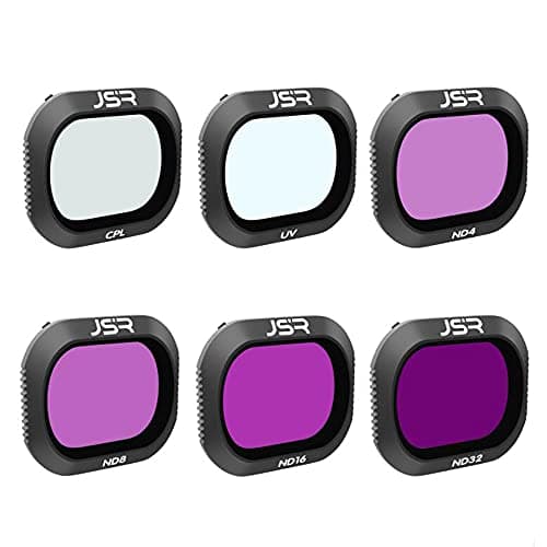 Image of Hsthe Sea 6 Pack Camera Lens Filters Multi Coated Filters Compatible with Mavic 2 pro, Filter High Transmittance Integrated Modeling Frame (ND4 ND8 ND16 ND32 UV CPL)