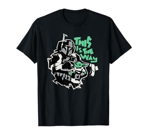 Image of Star Wars The Mandalorian and Grogu This is the Way Raw T-Shirt