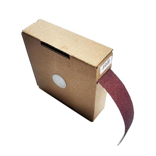 Image of Alnicov 2 Rolls Sandpaper Roll 2.5cm x 6m Drawer Emery Cloth 800 Grit for Wood Furniture Finishing Metal Sanding Automotive Polishing