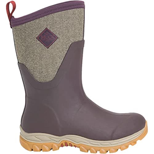 Image of Muck Boots Women's Arctic Sport Mid Fleece Lined Waterproof Pull on Boot, Wine, 6
