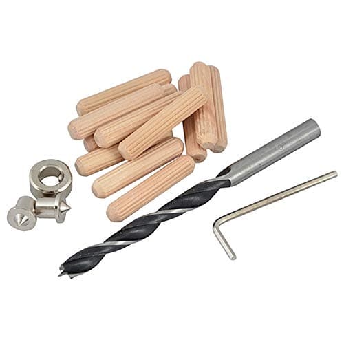 Image of Faithfull Woodworking Dowels, Drill and Points Kit - 6mm