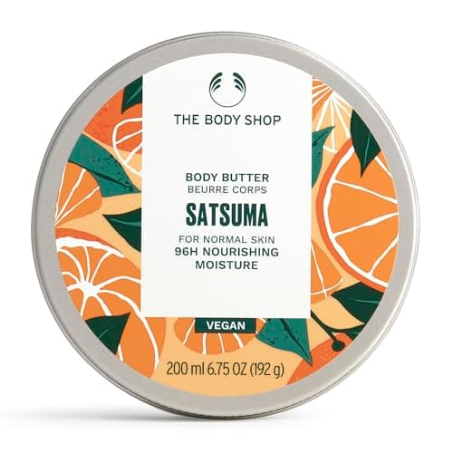 Image of The Body Shop Satsuma Body Butter (1x 200ml), Body Moisturiser with Shea Butter, Body Cream for Normal Skin, 96H Nourishing Moisture, Body Care, Sweet Zesty Scent, Vegan Formula