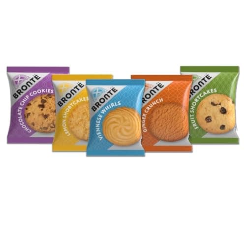 Image of Bronte Traditional Mini Packs Assorted Biscuits 5 Varieties - 30g (Pack 100)