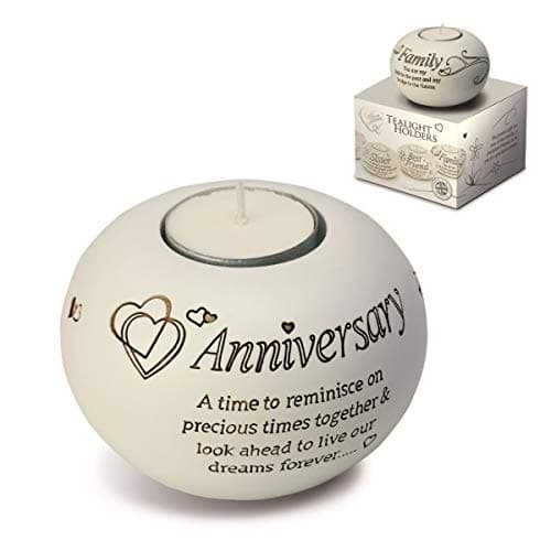 Image of Arora Said with Sentiment Tealight Holder - Anniversary