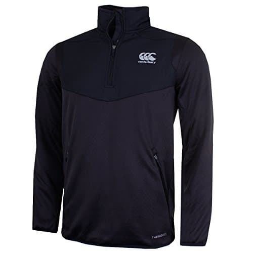Image of Canterbury Men's Thermoreg Spacer Fleece 1/4 Zip Running Top - Black, 4X-Large