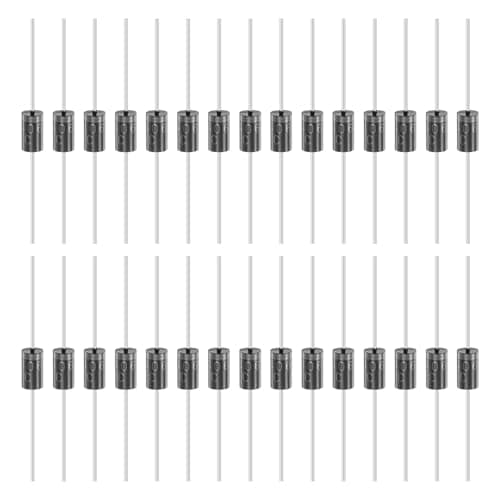 Image of sourcing map 30 Pcs 1N5406 Rectifier Diode, 3A 600V DO-27 Electronic Silicon Diodes for Charger Industrial Power Adapter Supply Inverter Switching Power Supply