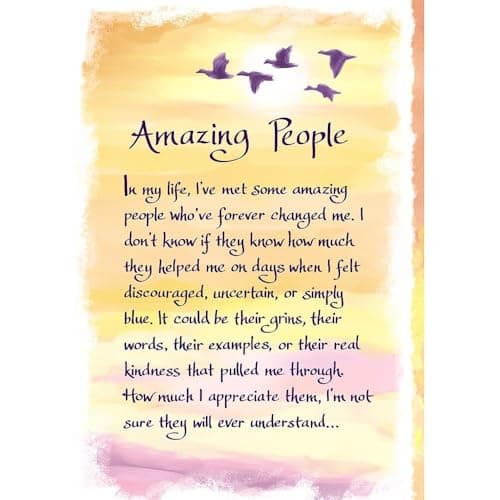 Image of Blue Mountain Arts Amazing People in My Life I've Met - Greeting Card with a Lovely Verse Card (CBM446)
