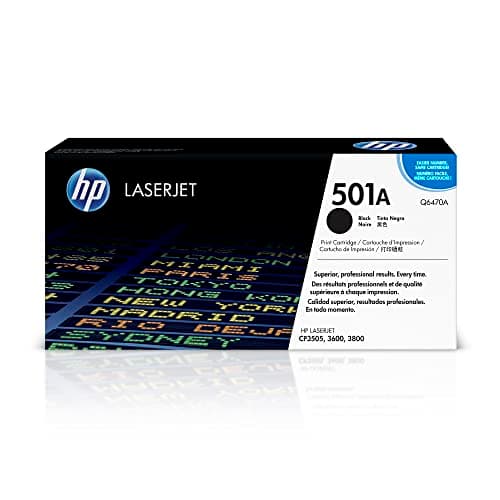 Image of HP Q6470A 501A Original LaserJet Toner Cartridge, Black, Single Pack
