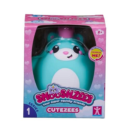 Image of Smooshzees Cutezees Esme, Green Kitty, Collectable Characters, Supersoft, Cuddly and Squishy!