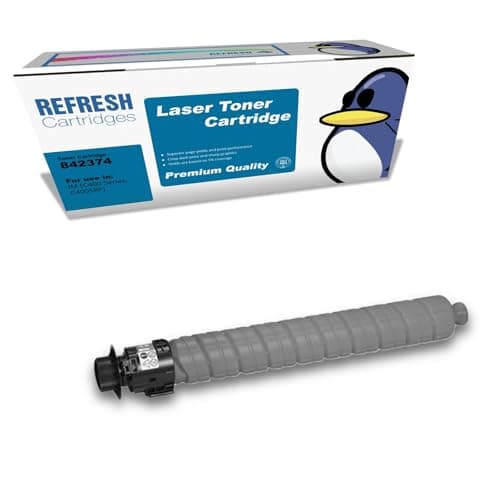 Image of Refresh Cartridges Remanufactured IM C400 (842374) Black Toner Cartridge Replacement for Ricoh Printers