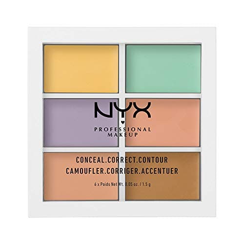 Image of NYX Professional Makeup Colour Correcting Palette, Colour Concealer Makeup Palette, 6 creamy blendable shades
