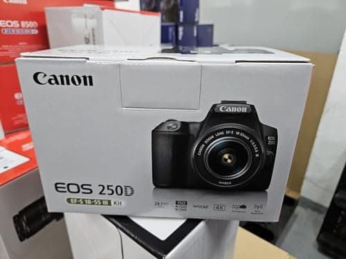 Image of EOS 250D digital camera (24.1 megapixels,EF-S 18-55mm f/3.5-5,6 III lens black