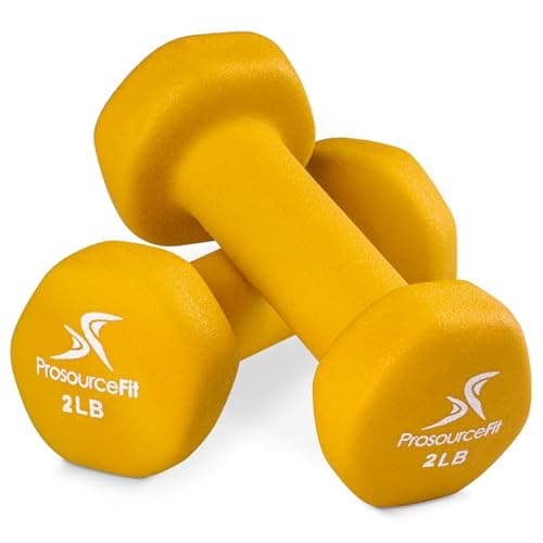 Image of ProsourceFit Neoprene Dumbbell Coated for Non-Slip Grip, 2 lb
