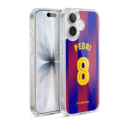 Image of Head Case Designs Officially Licensed FC Barcelona Pedri 2025/26 Players Home Kit Gel Case [Military Grade Protection] Compatible with Apple iPhone 17 and Compatible with MagSafe