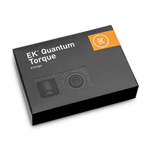 Image of EK-Quantum Torque STC 10/16 Soft Tube Compression Fitting 6-Pack, G1/4", for 10/16mm ID/OD Soft Tubing, Black
