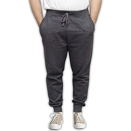 Image of D&H CLOTHING UK Premium Fleece Jogging Bottoms Mens Slim Fit Sweatpants Jog Pants 4XL Charcoal