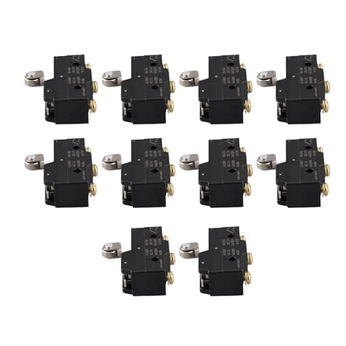 Image of 10pcs Z - 15GW22 - B Momentary Limit Micro Switch, Snap Action Switch with 1NO 1NC Contacts, Miniature Electric Switch for DIY Projects, Industrial Equipment, and Home